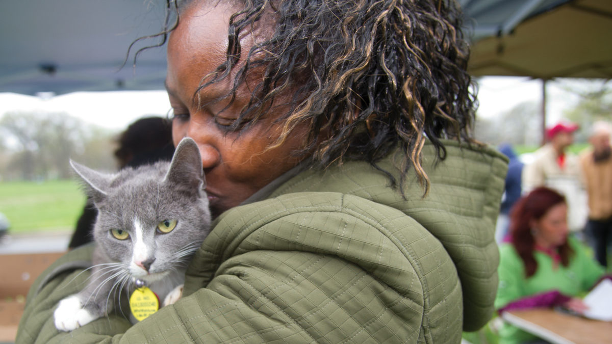 Inclusion = Lifesaving: Women with cat