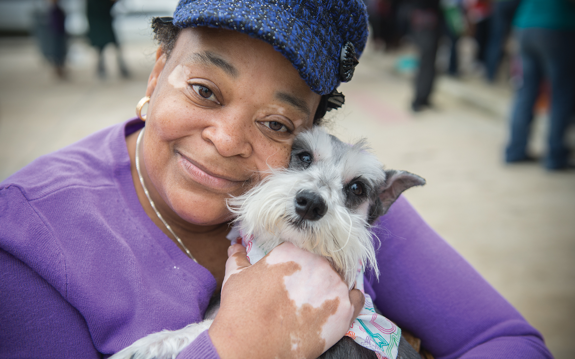 Inclusion = Lifesaving: Women with dog